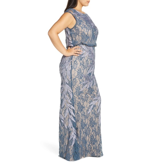 JS Collections Soutache Lace Blouson Gown - Picture 10 of 12